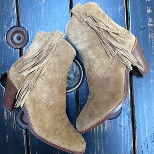 ASH Ankle Boots with Leather Fringe